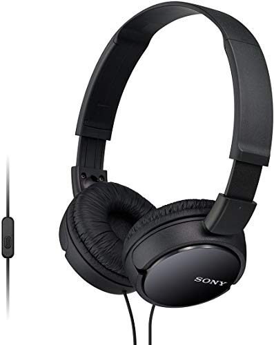 Sony MDR-ZX110AP Casque Pliable avec Microphone – Noir